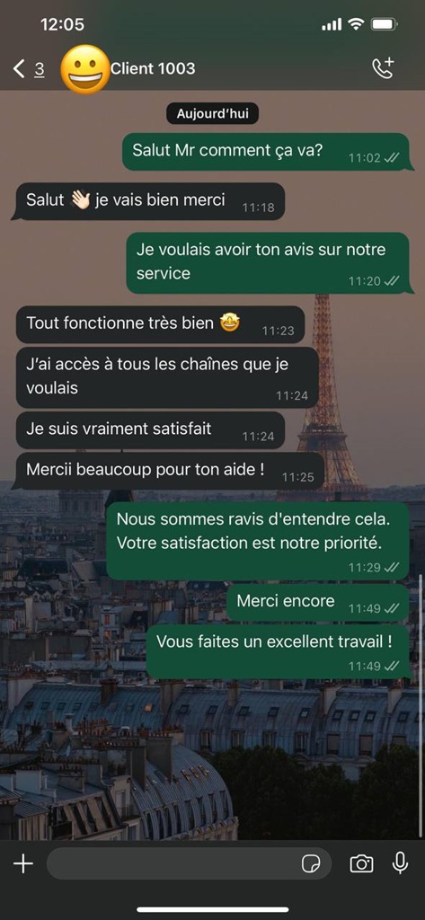 IPTVEURO avis client France IPTV HD 4K stable